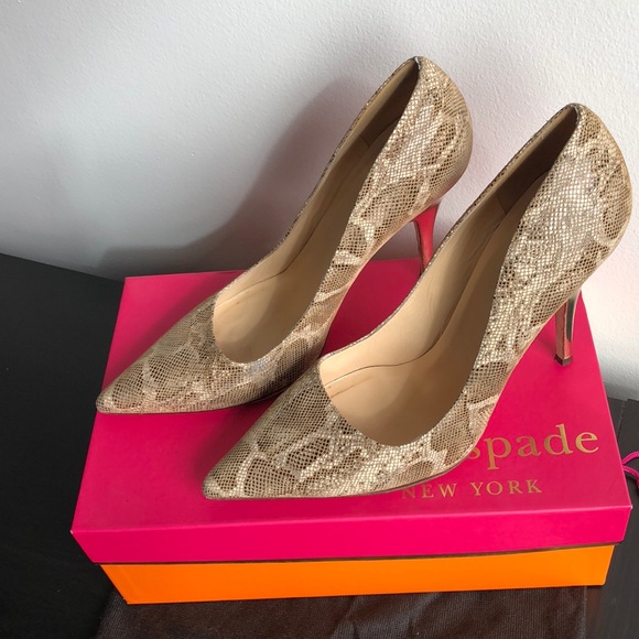 Kate Spade Licorice Pumps - Honey Boa Print 9.5 - Picture 5 of 8